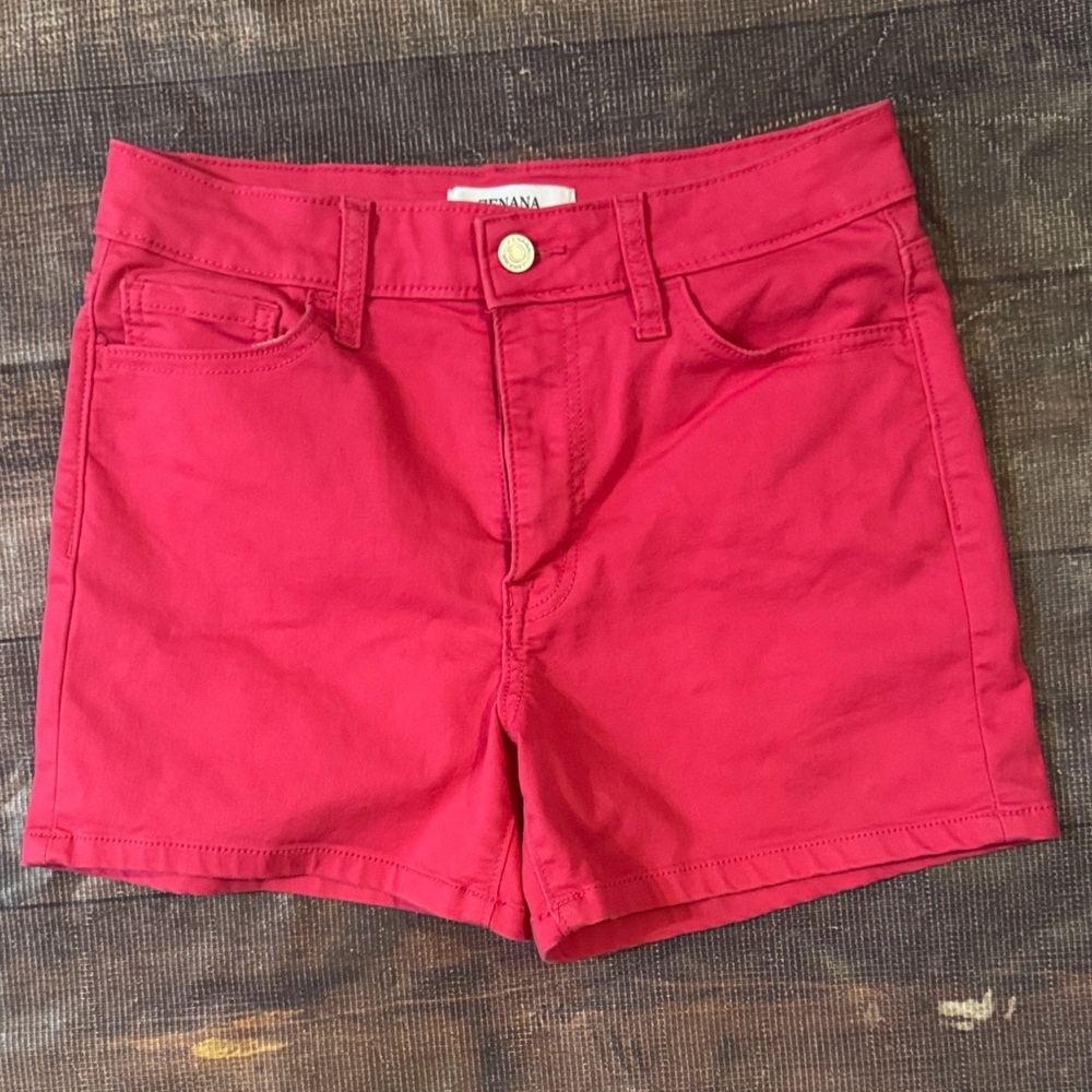 Zenana Outfitters High Waist Red Shorts